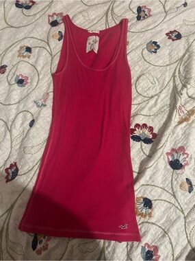 Y2K Hollister Hot Pink Ribbed Tank